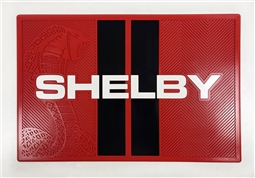 Custom Shelby Double Racing Stripes Door Mat- Multiple Colors Available