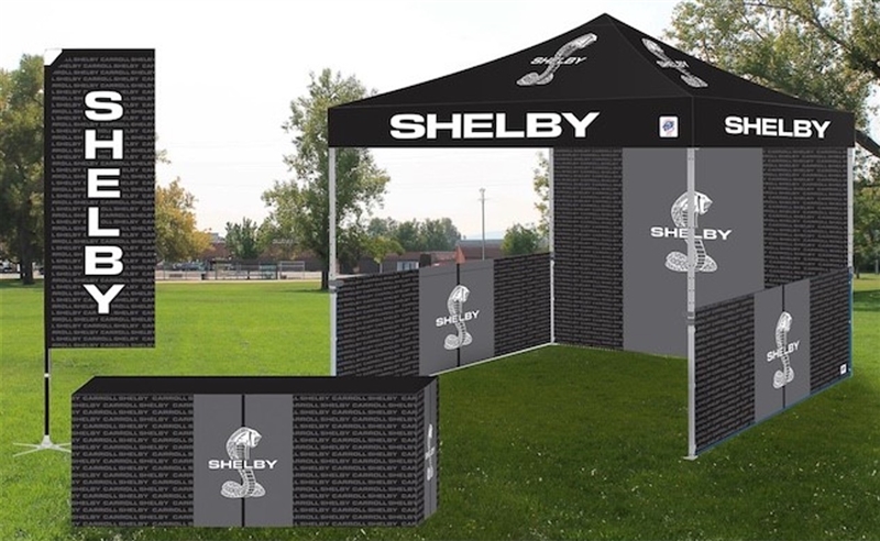 10x10 EZ-UP  Shelby Stripe Tent Bundle Package