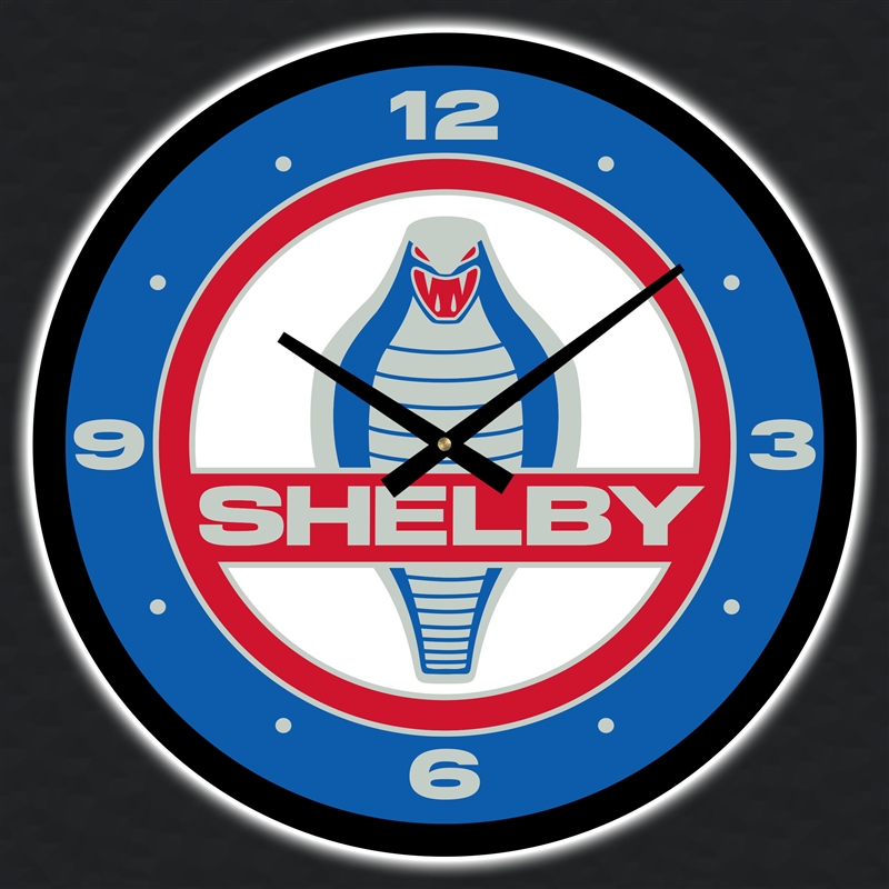 Shelby Cobra LED Illuminated Clock - 16"