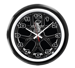 Shelby Wheel 22" Backlit Illuminated Clock