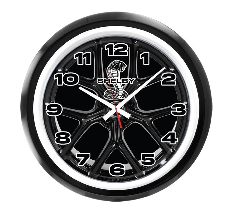 Shelby Wheel 22" Backlit Illuminated Clock