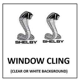 7" Shelby Tiffany Snake  Window Cling Decal