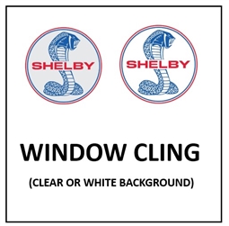 7" Shelby Tiff Color Window Cling Decal