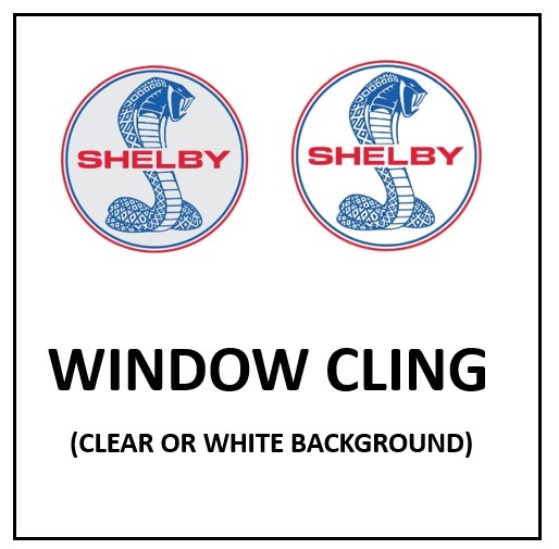 7" Shelby Tiff Color Window Cling Decal