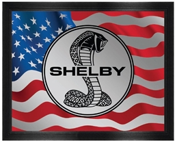 Shelby Americana Ribbed Frame Mirror - 19" x 24"