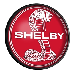 Shelby Round Lighted Wall Sign - Red