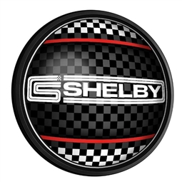 CS Shelby Checkered Round Lighted Wall Sign