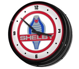 Shelby Cobra Retro Lighted Wall Clock