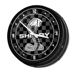 Shelby Tiffany Checkers Retro Wall Clock