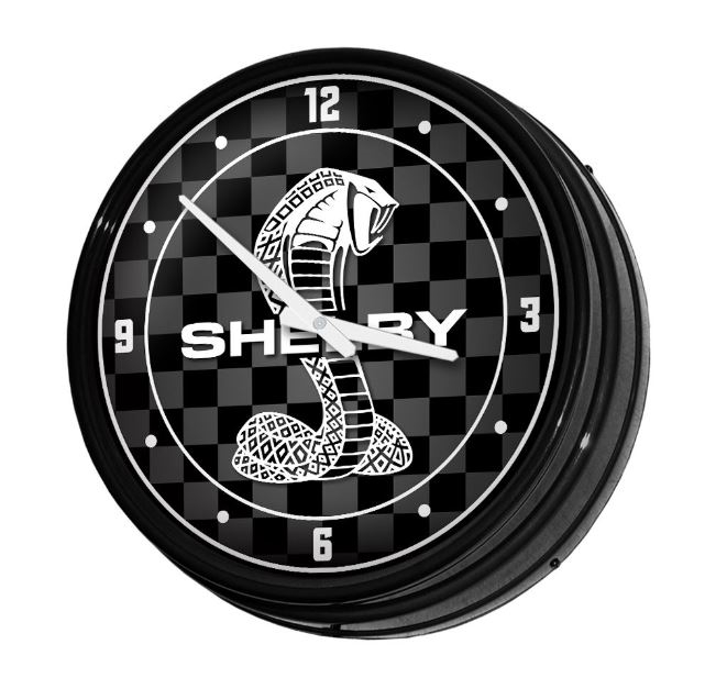 Shelby Tiffany Checkers Retro Wall Clock