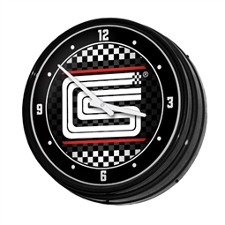 Shelby CS Checkers Retro Wall Clock