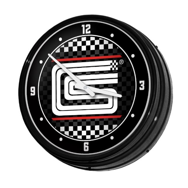 Shelby CS Checkers Retro Wall Clock