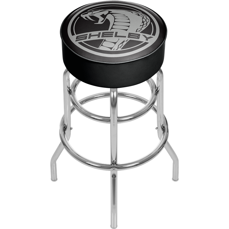 Shelby Snake Mustang Bar Stool- Black & Grey