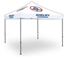 10x10 Shelby American Cobra White Tent